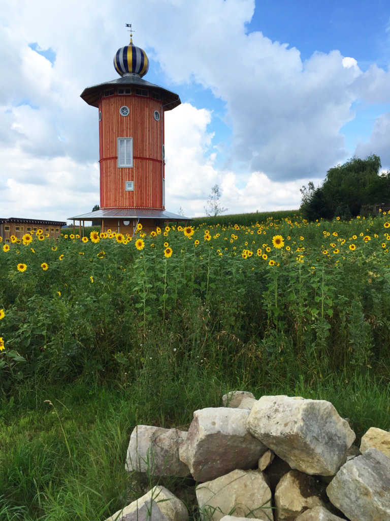 Turm & Sonnenblumen (15 farbiger)